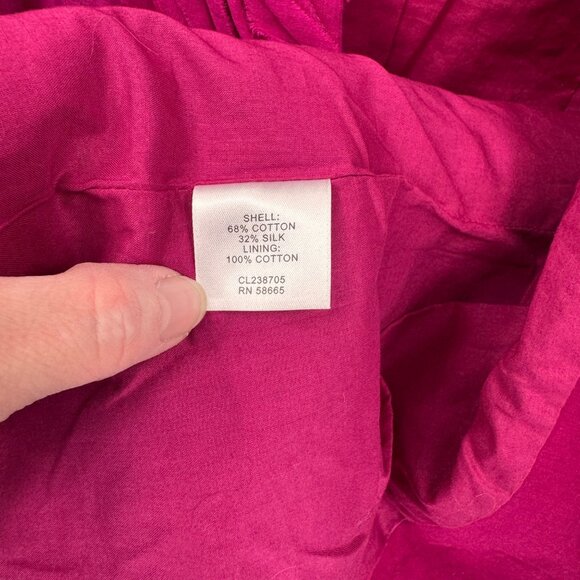 Classiques Entier Blazer Jacket Womens XS Pink Cotton Silk Blend Sheer Sleeves - Picture 8 of 9